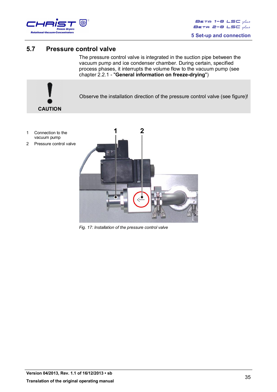 7 pressure control valve | Martin Christ Beta 2-8 LSCplus User Manual | Page 35 / 121