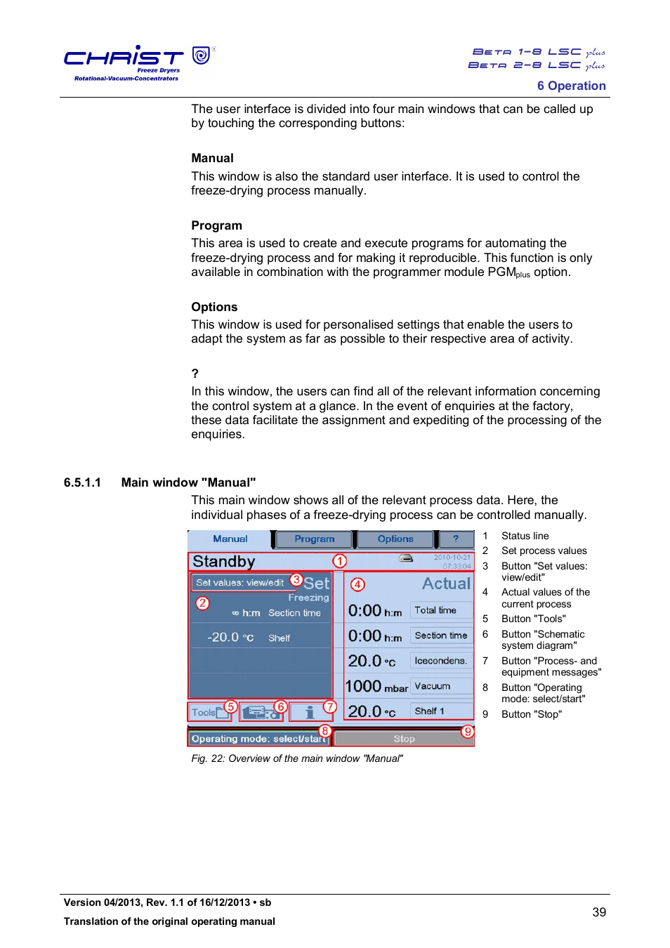 Martin Christ Beta 2-8 LSCplus User Manual | Page 39 / 121