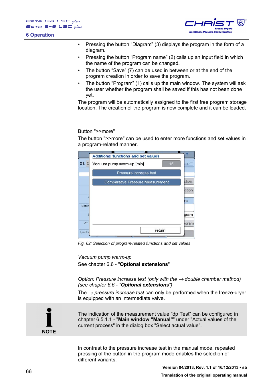 Martin Christ Beta 2-8 LSCplus User Manual | Page 66 / 121
