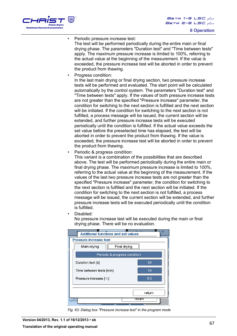 Martin Christ Beta 2-8 LSCplus User Manual | Page 67 / 121