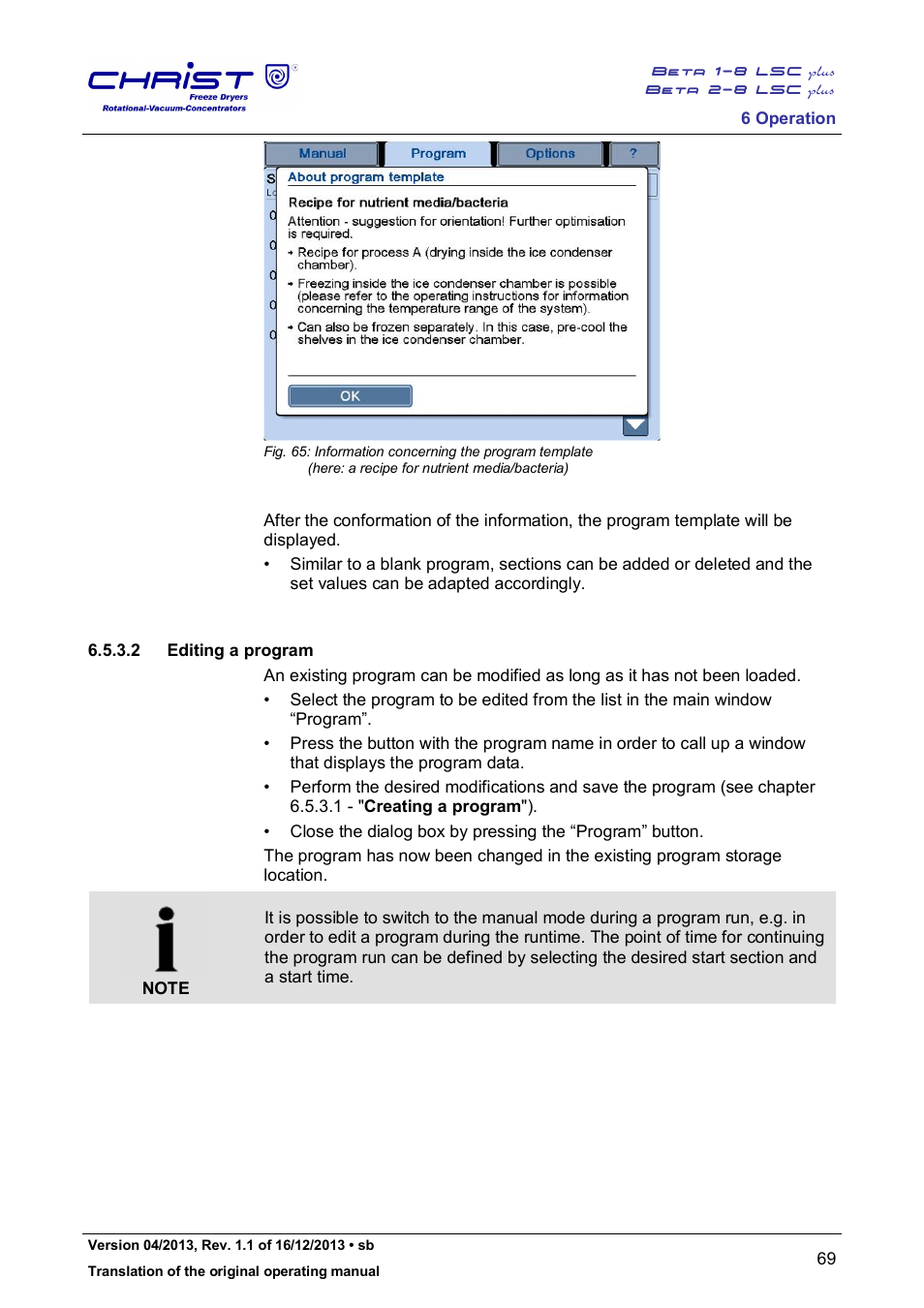 Martin Christ Beta 2-8 LSCplus User Manual | Page 69 / 121