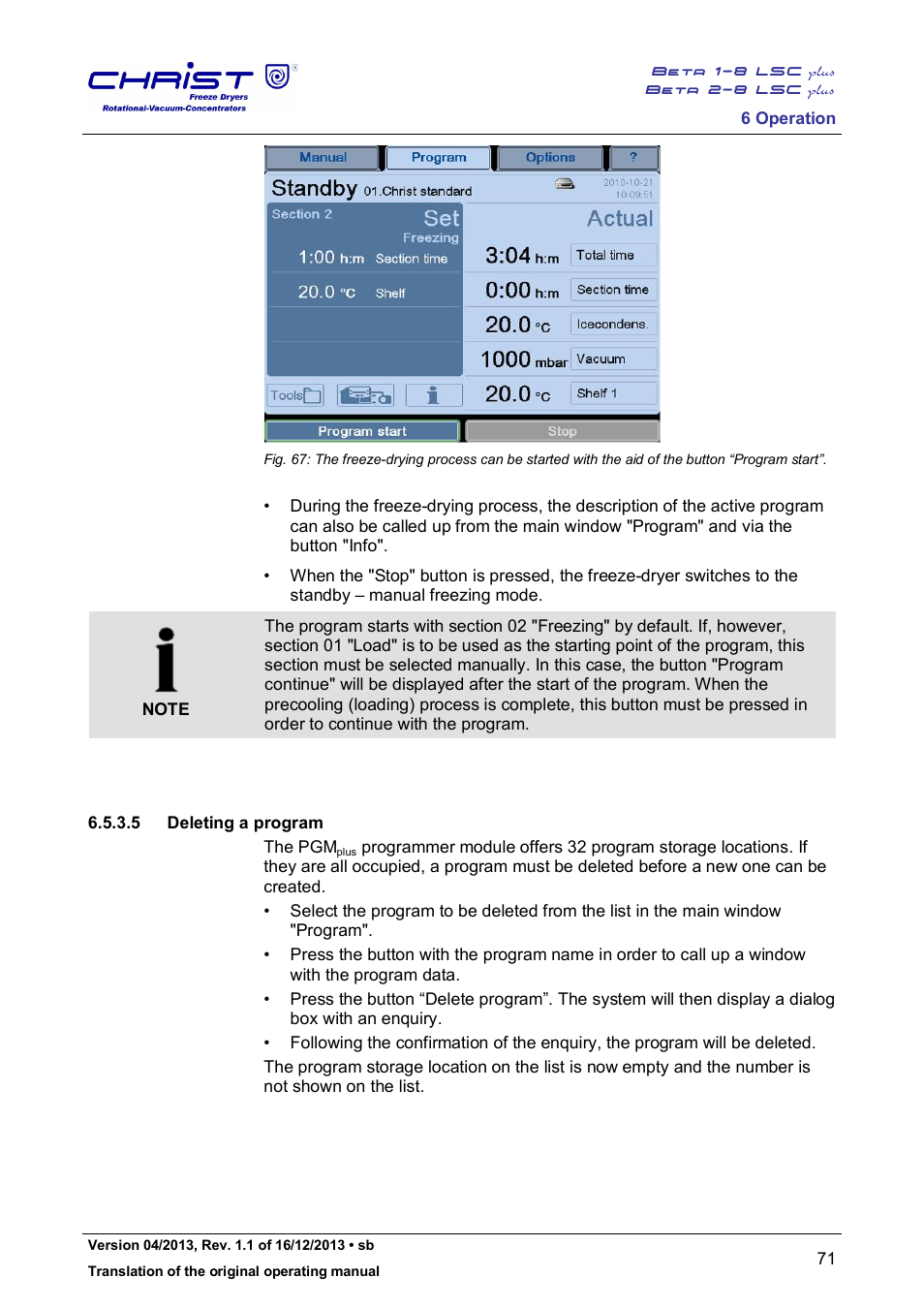 Martin Christ Beta 2-8 LSCplus User Manual | Page 71 / 121