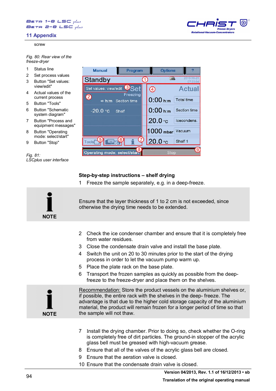 Martin Christ Beta 2-8 LSCplus User Manual | Page 94 / 121
