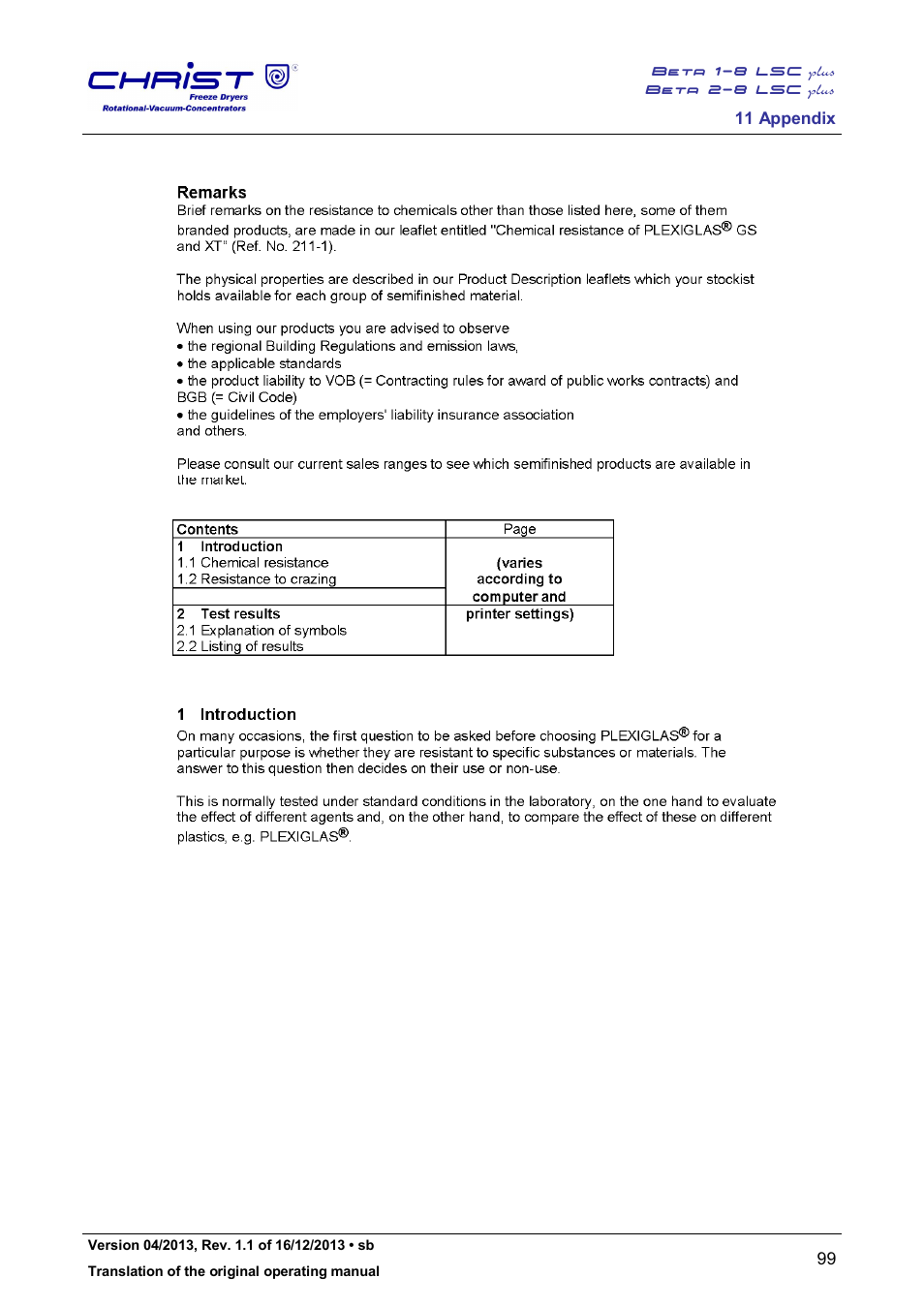 Martin Christ Beta 2-8 LSCplus User Manual | Page 99 / 121