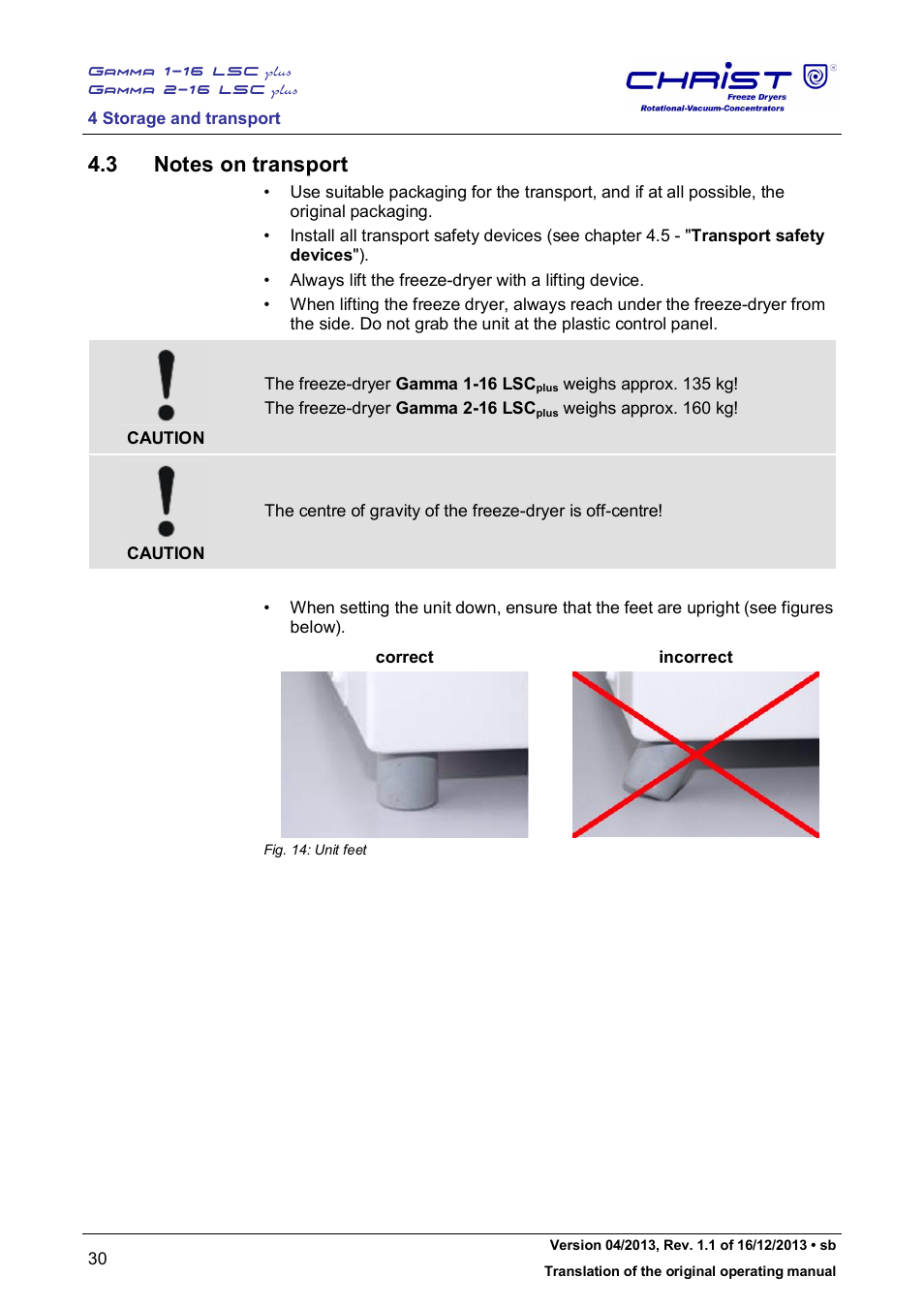 Martin Christ Gamma 2-16 LSCplus User Manual | Page 30 / 121