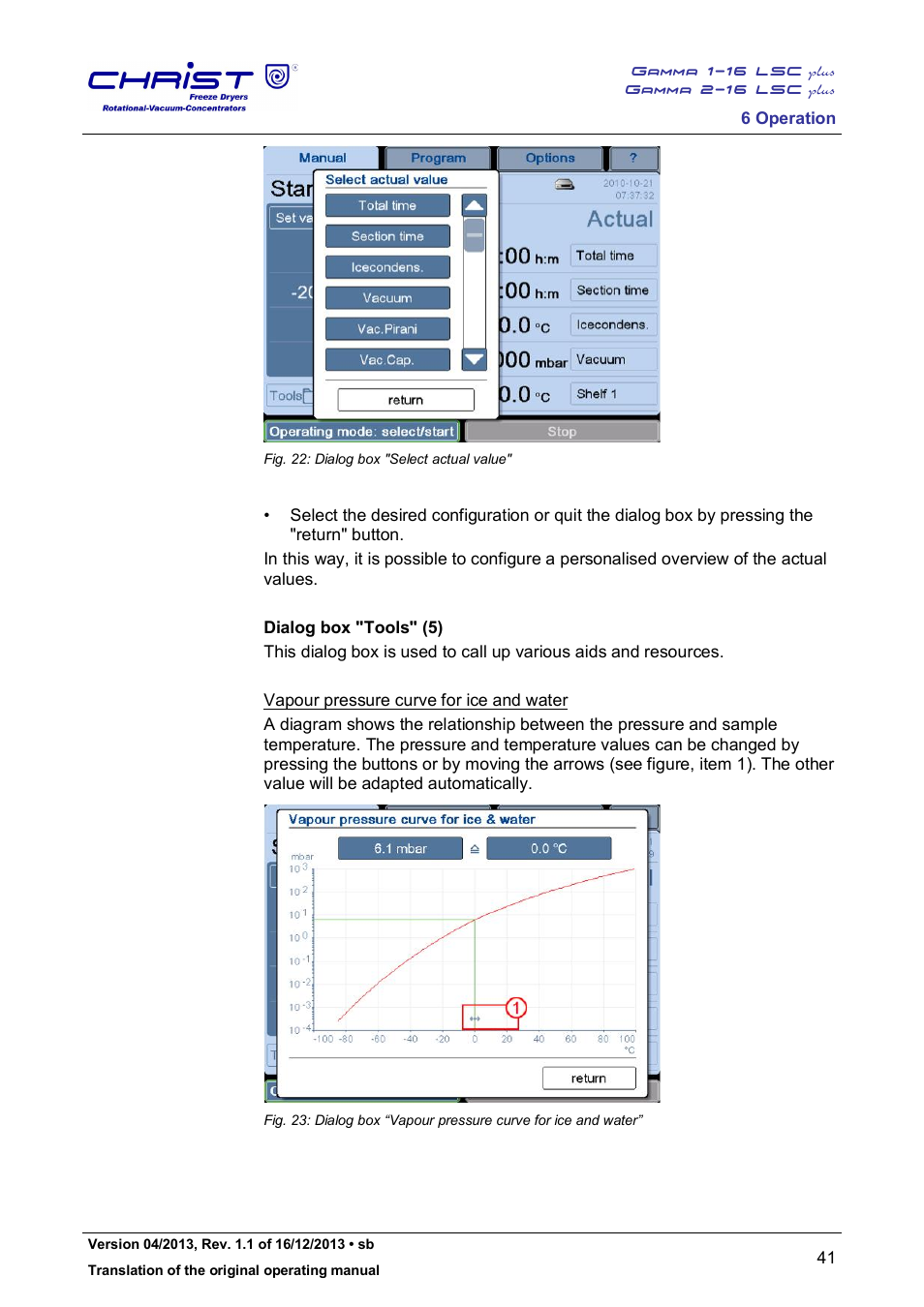 Martin Christ Gamma 2-16 LSCplus User Manual | Page 41 / 121