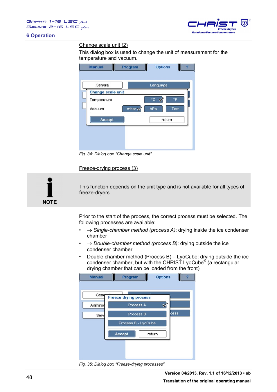 Martin Christ Gamma 2-16 LSCplus User Manual | Page 48 / 121