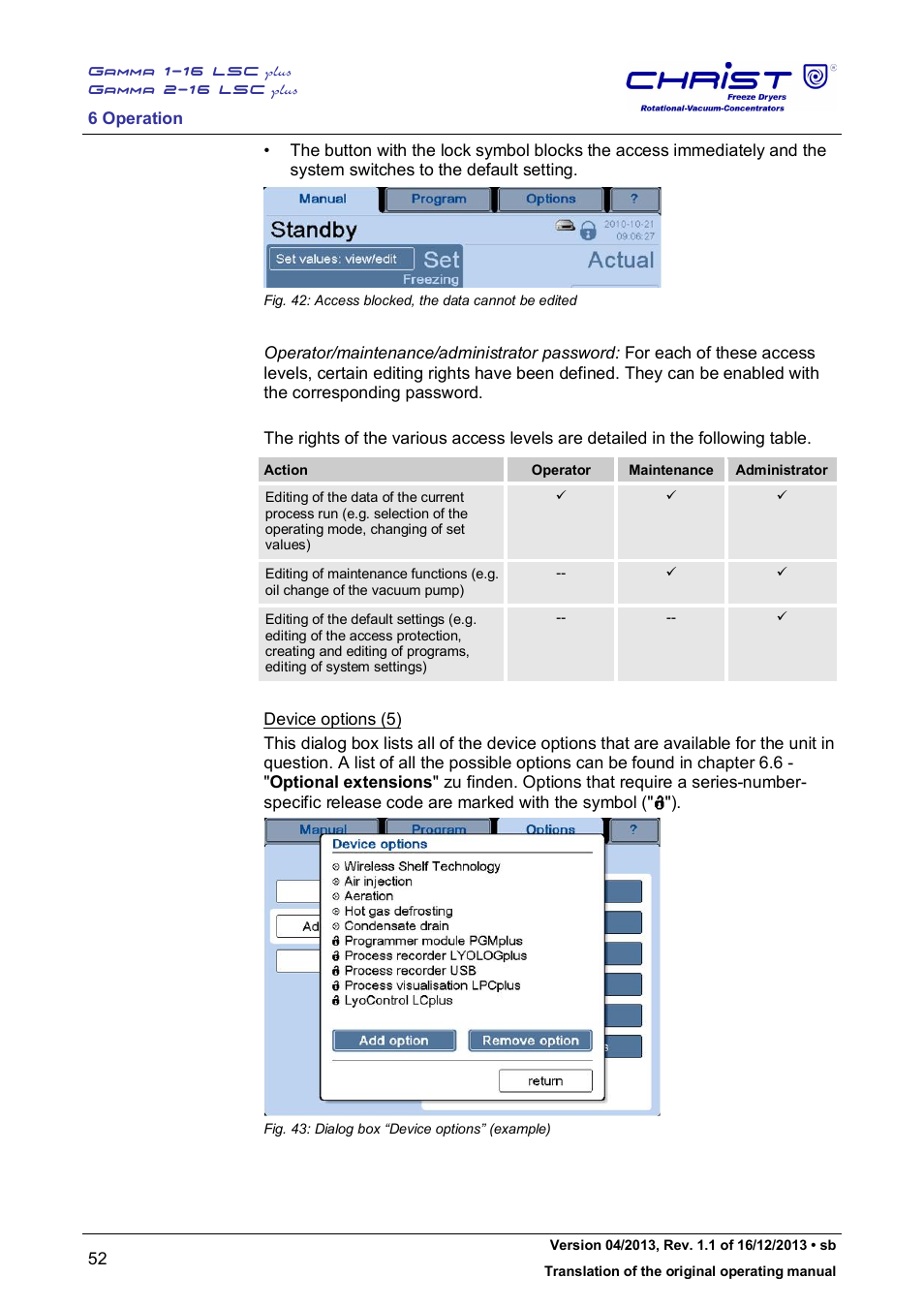 Martin Christ Gamma 2-16 LSCplus User Manual | Page 52 / 121