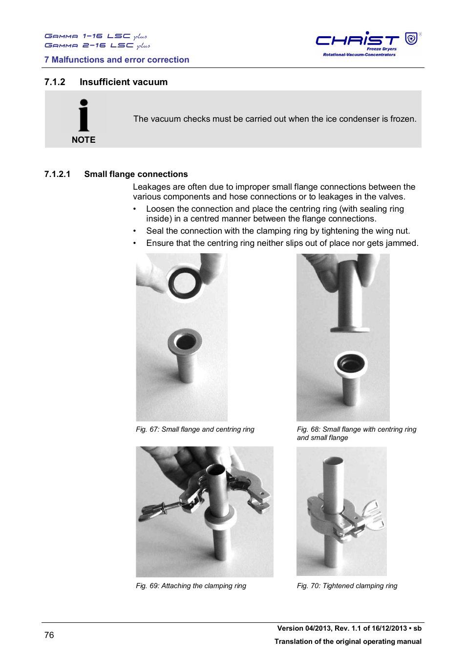 2 insufficient vacuum | Martin Christ Gamma 2-16 LSCplus User Manual | Page 76 / 121