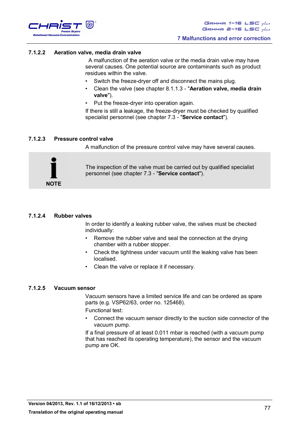 Martin Christ Gamma 2-16 LSCplus User Manual | Page 77 / 121