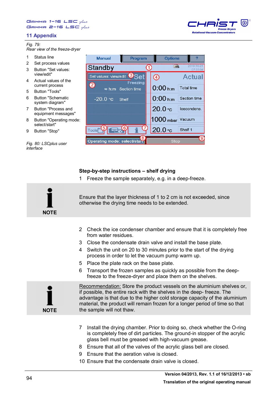 Martin Christ Gamma 2-16 LSCplus User Manual | Page 94 / 121