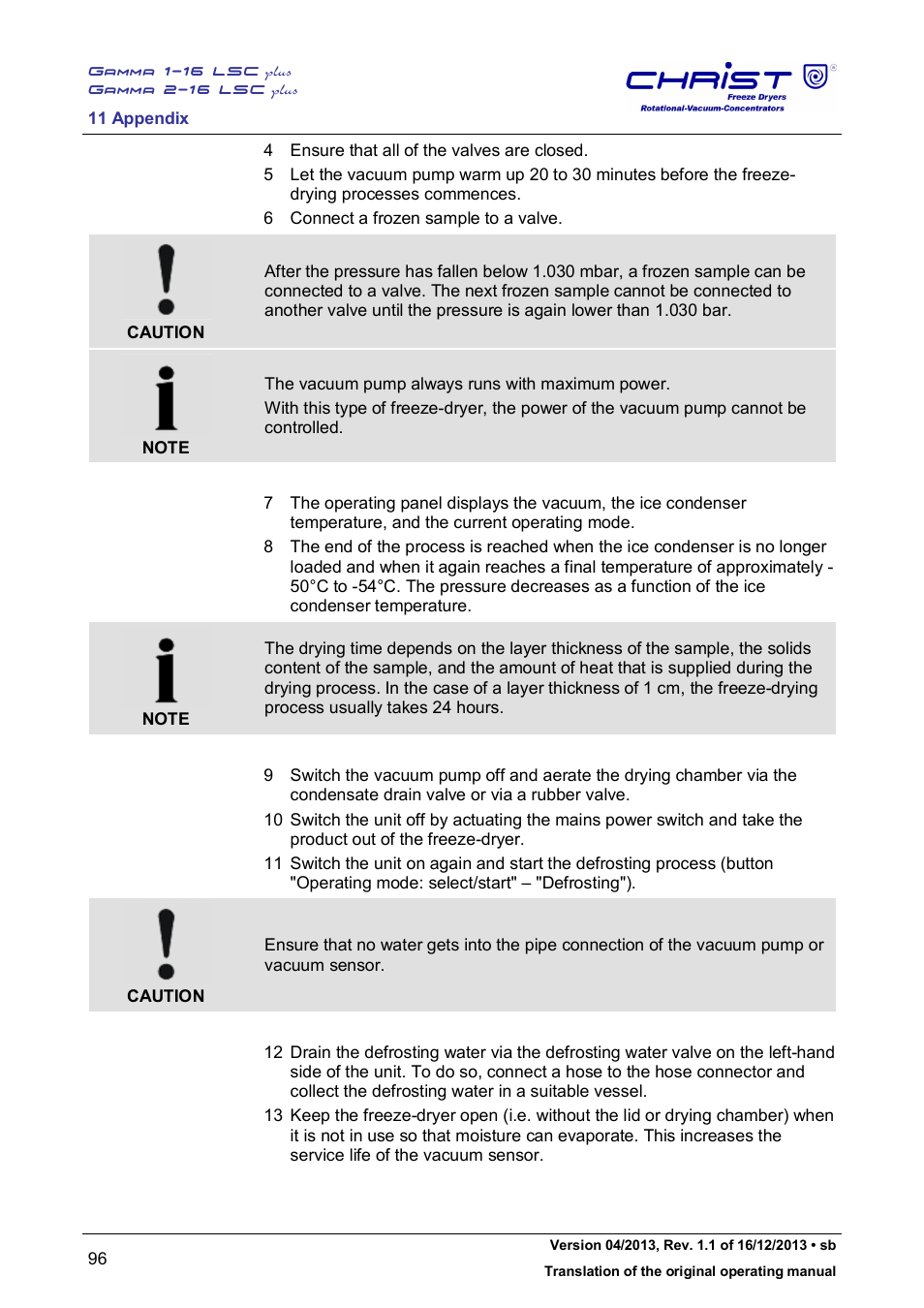 Martin Christ Gamma 2-16 LSCplus User Manual | Page 96 / 121