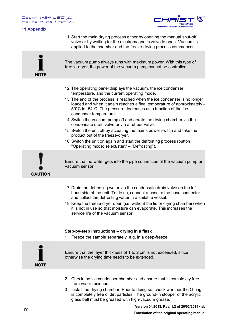 Martin Christ Delta 2-24 LSCplus User Manual | Page 100 / 127