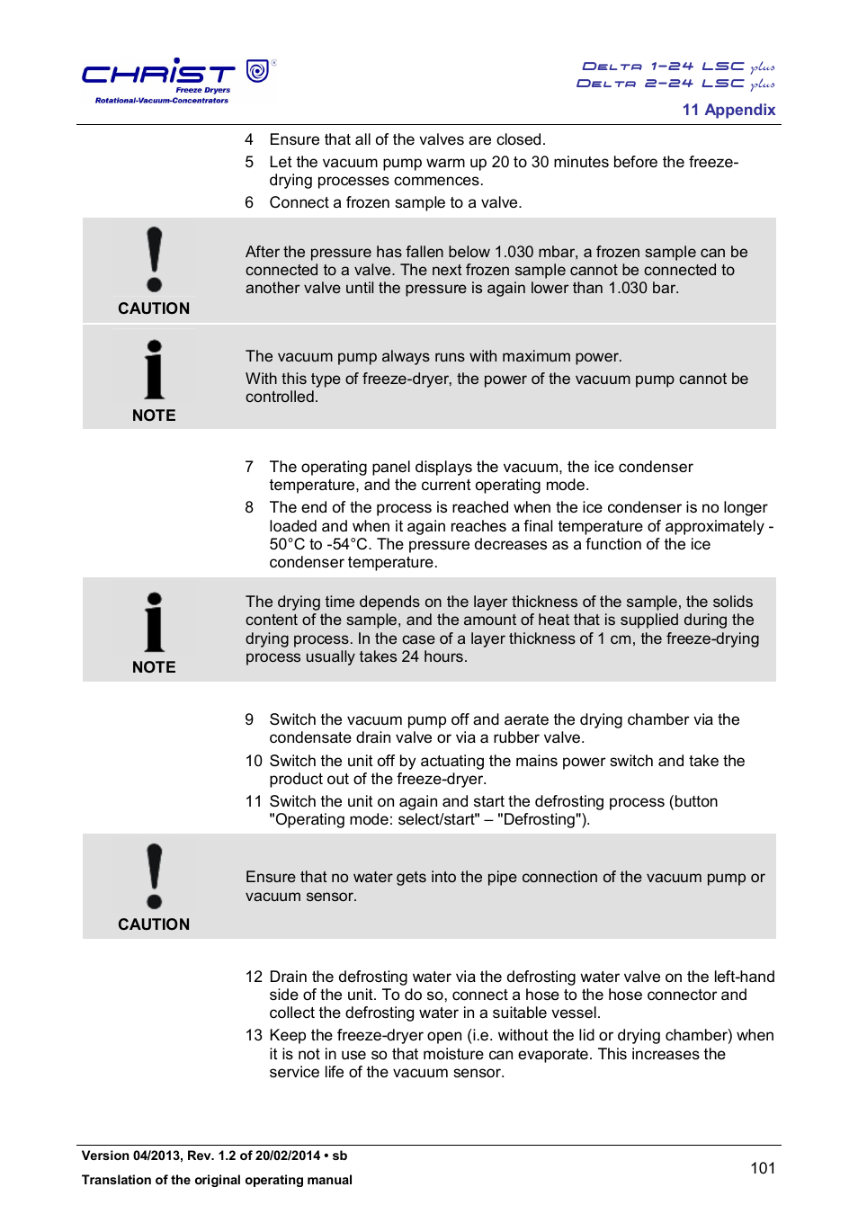 Martin Christ Delta 2-24 LSCplus User Manual | Page 101 / 127