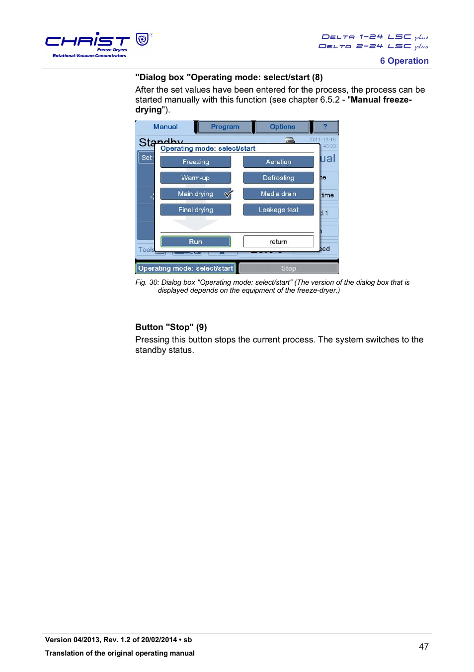 Martin Christ Delta 2-24 LSCplus User Manual | Page 47 / 127
