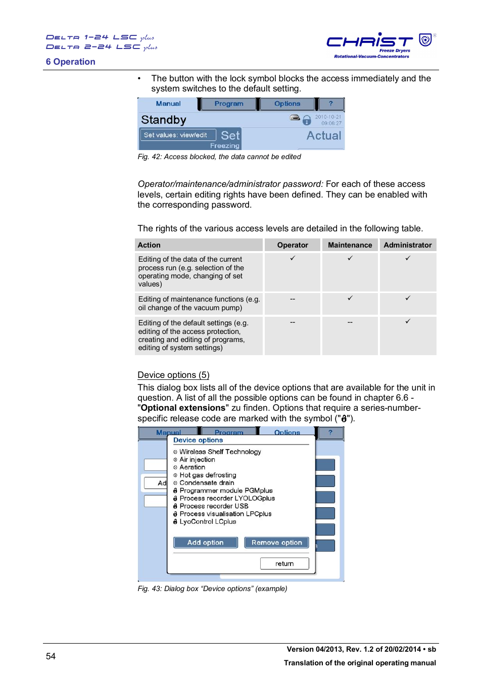Martin Christ Delta 2-24 LSCplus User Manual | Page 54 / 127