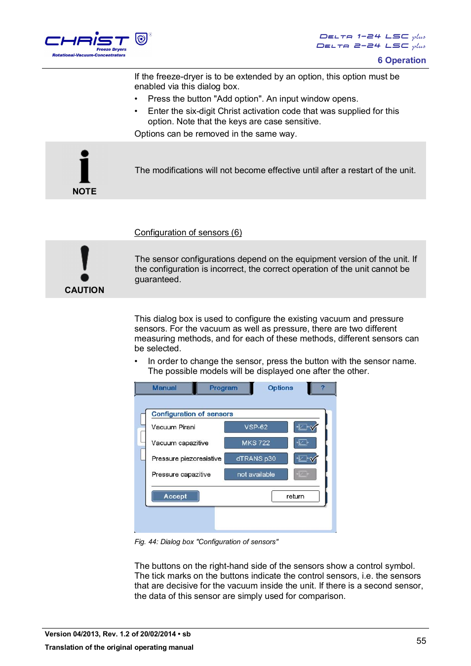 Martin Christ Delta 2-24 LSCplus User Manual | Page 55 / 127