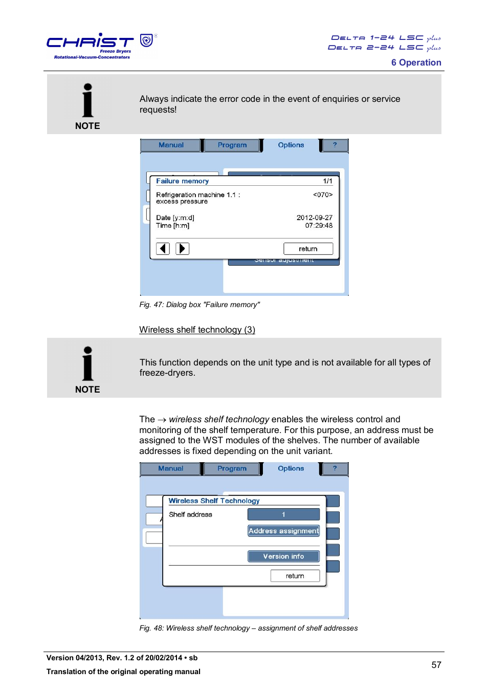 Martin Christ Delta 2-24 LSCplus User Manual | Page 57 / 127