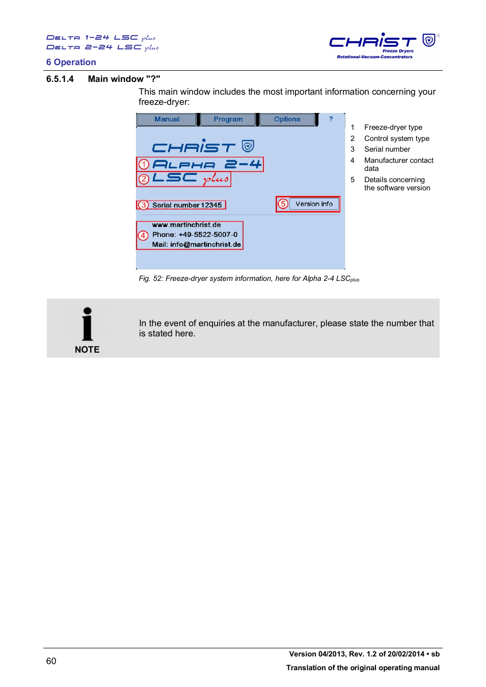 Martin Christ Delta 2-24 LSCplus User Manual | Page 60 / 127