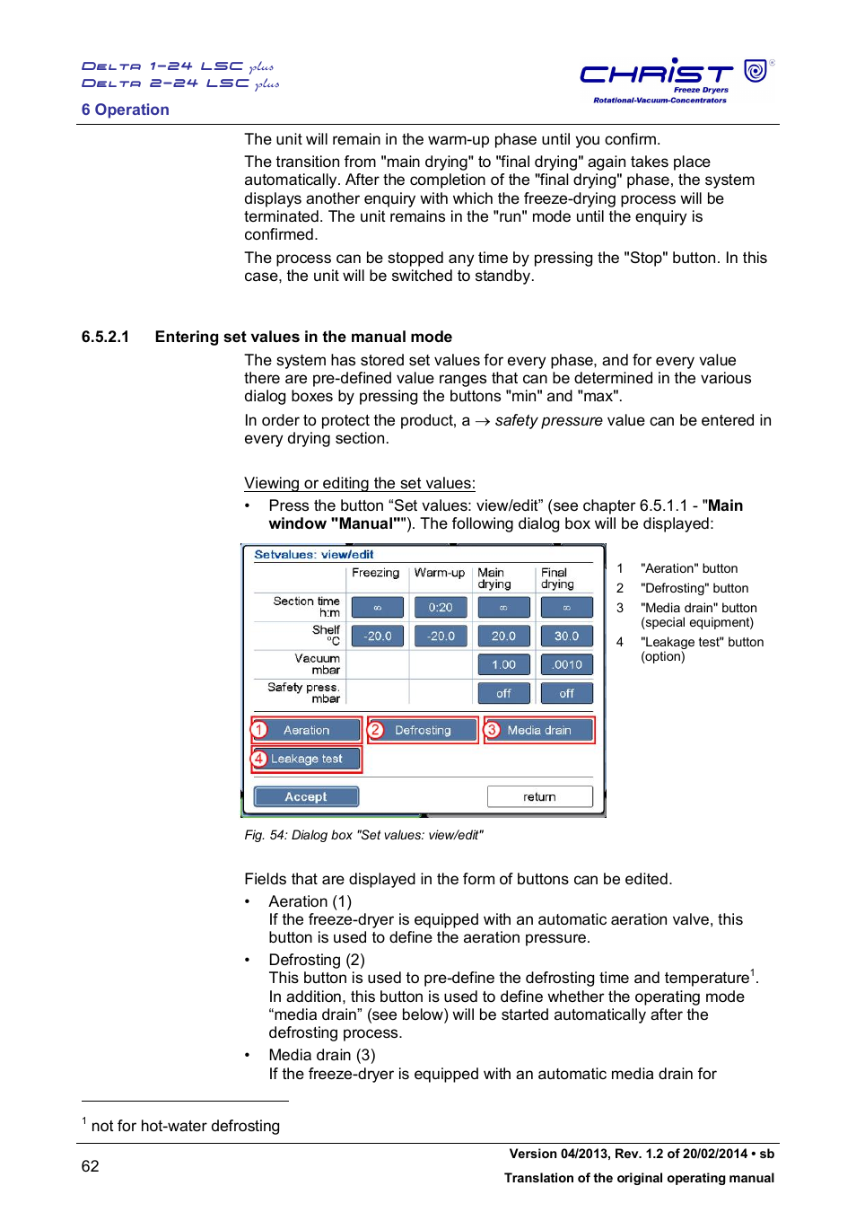 Martin Christ Delta 2-24 LSCplus User Manual | Page 62 / 127