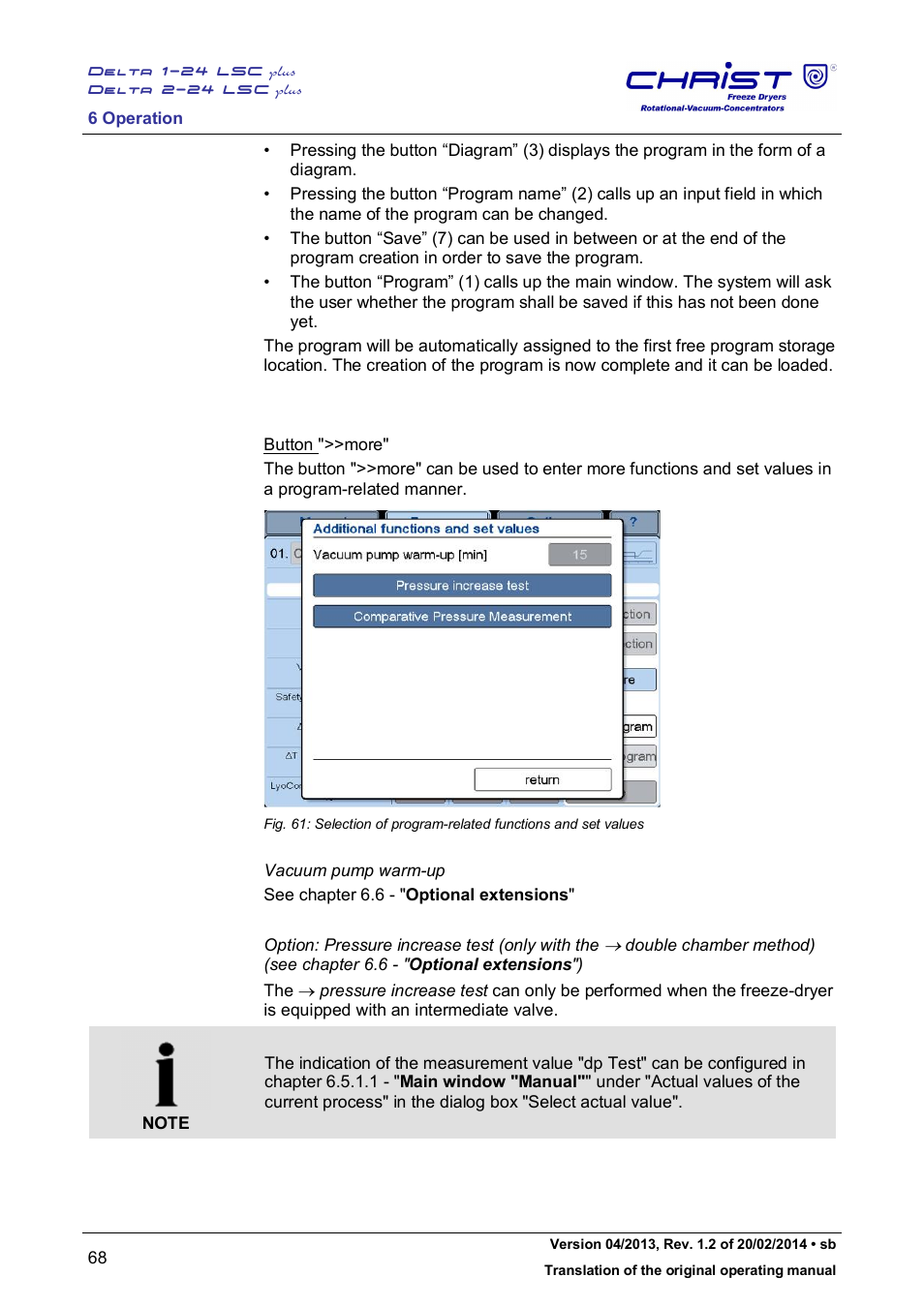 Martin Christ Delta 2-24 LSCplus User Manual | Page 68 / 127