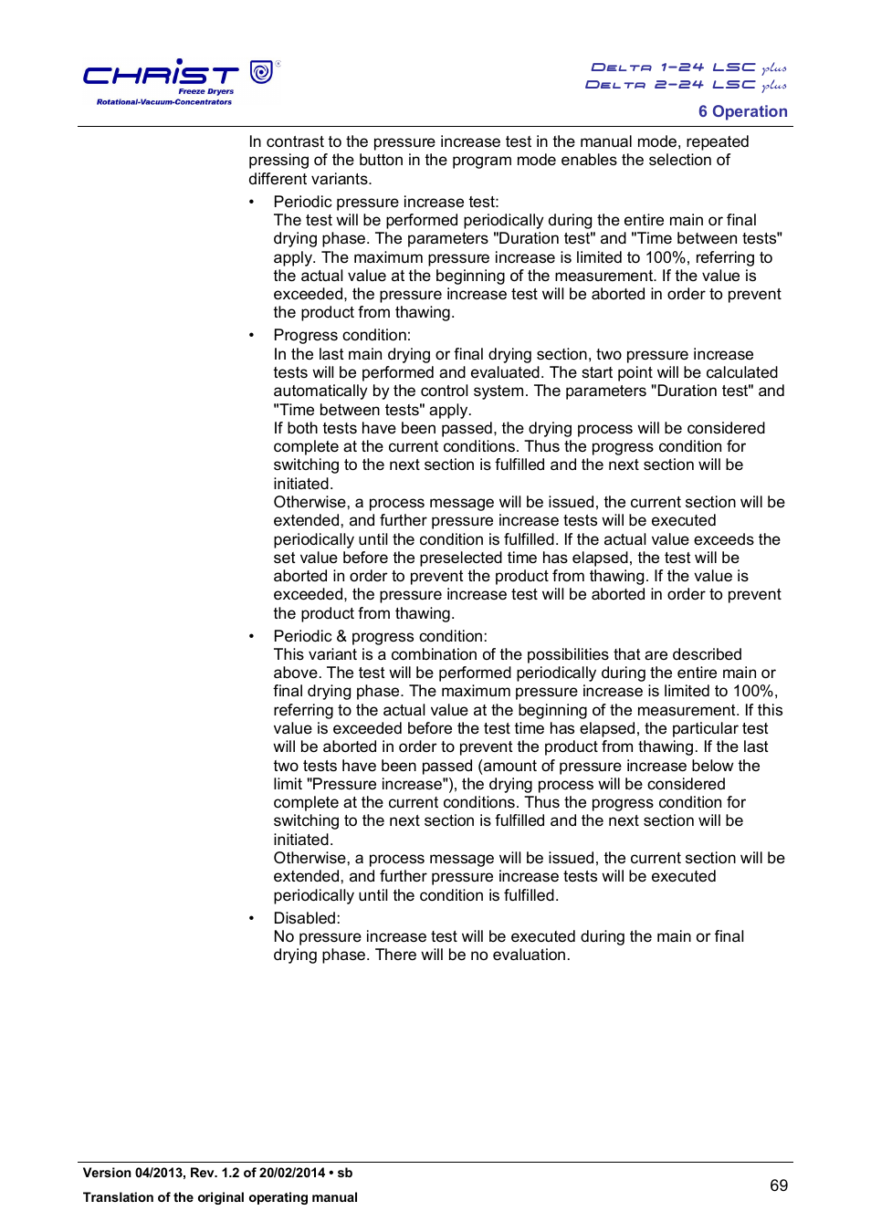 Martin Christ Delta 2-24 LSCplus User Manual | Page 69 / 127