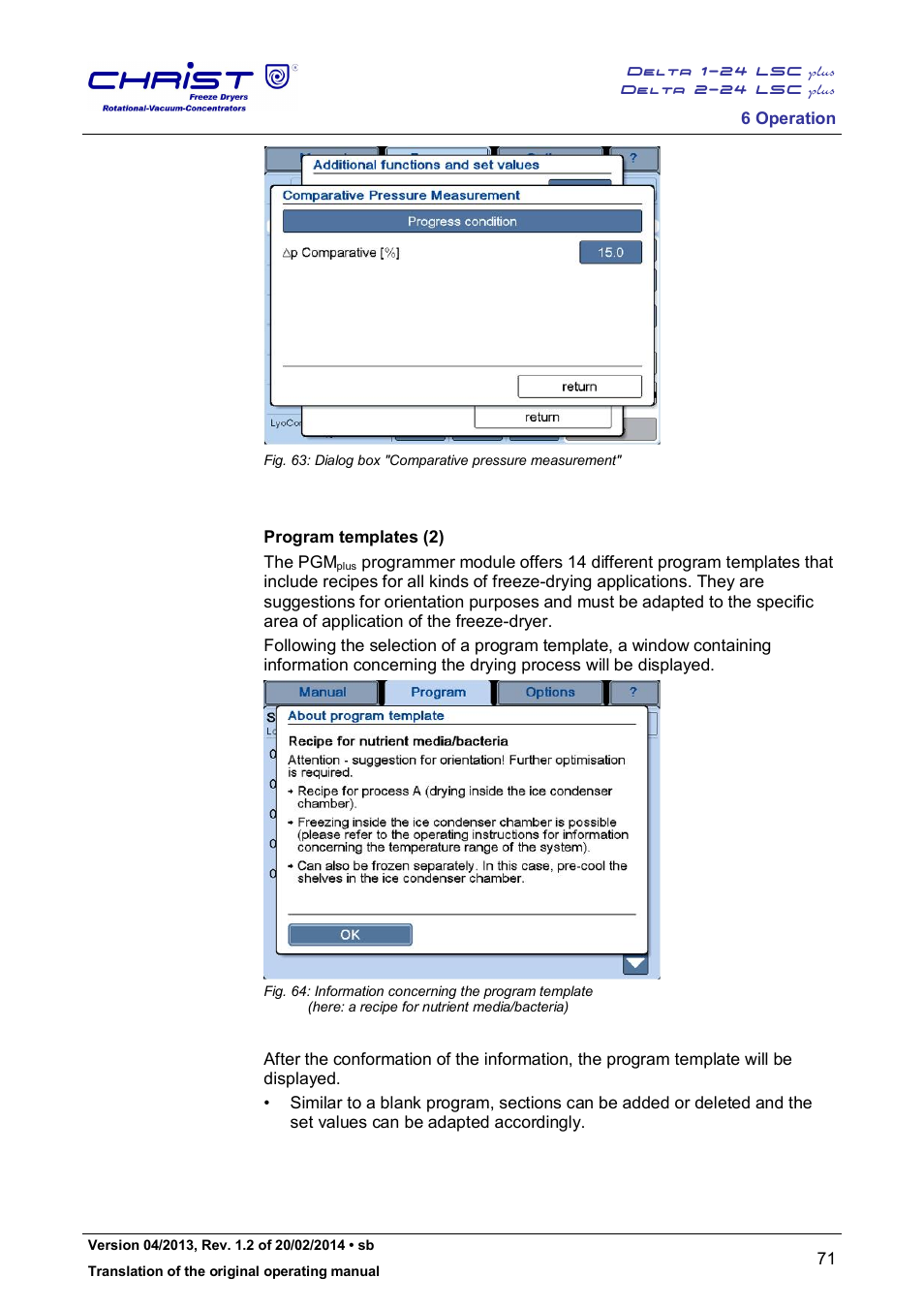 Martin Christ Delta 2-24 LSCplus User Manual | Page 71 / 127