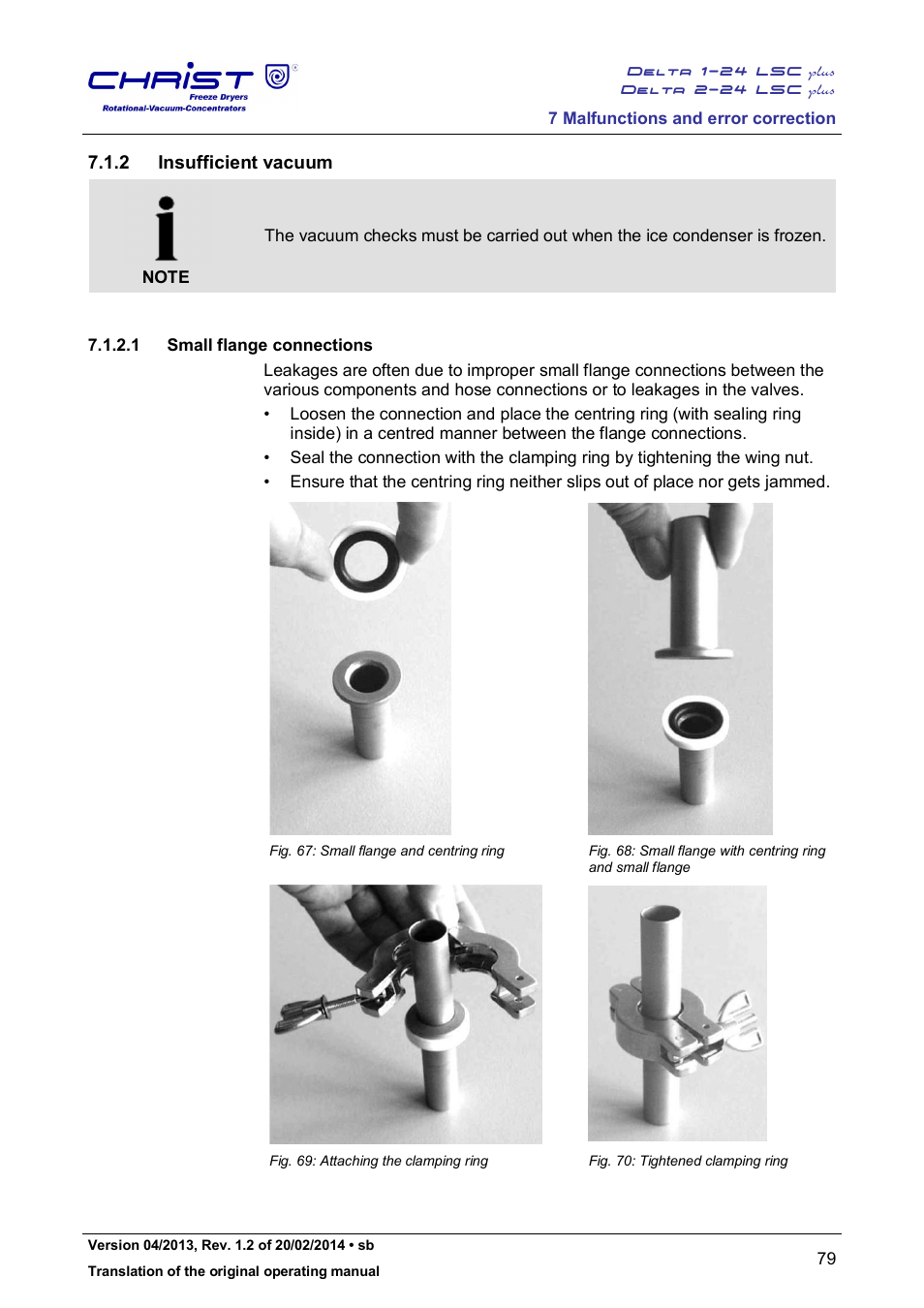 2 insufficient vacuum | Martin Christ Delta 2-24 LSCplus User Manual | Page 79 / 127