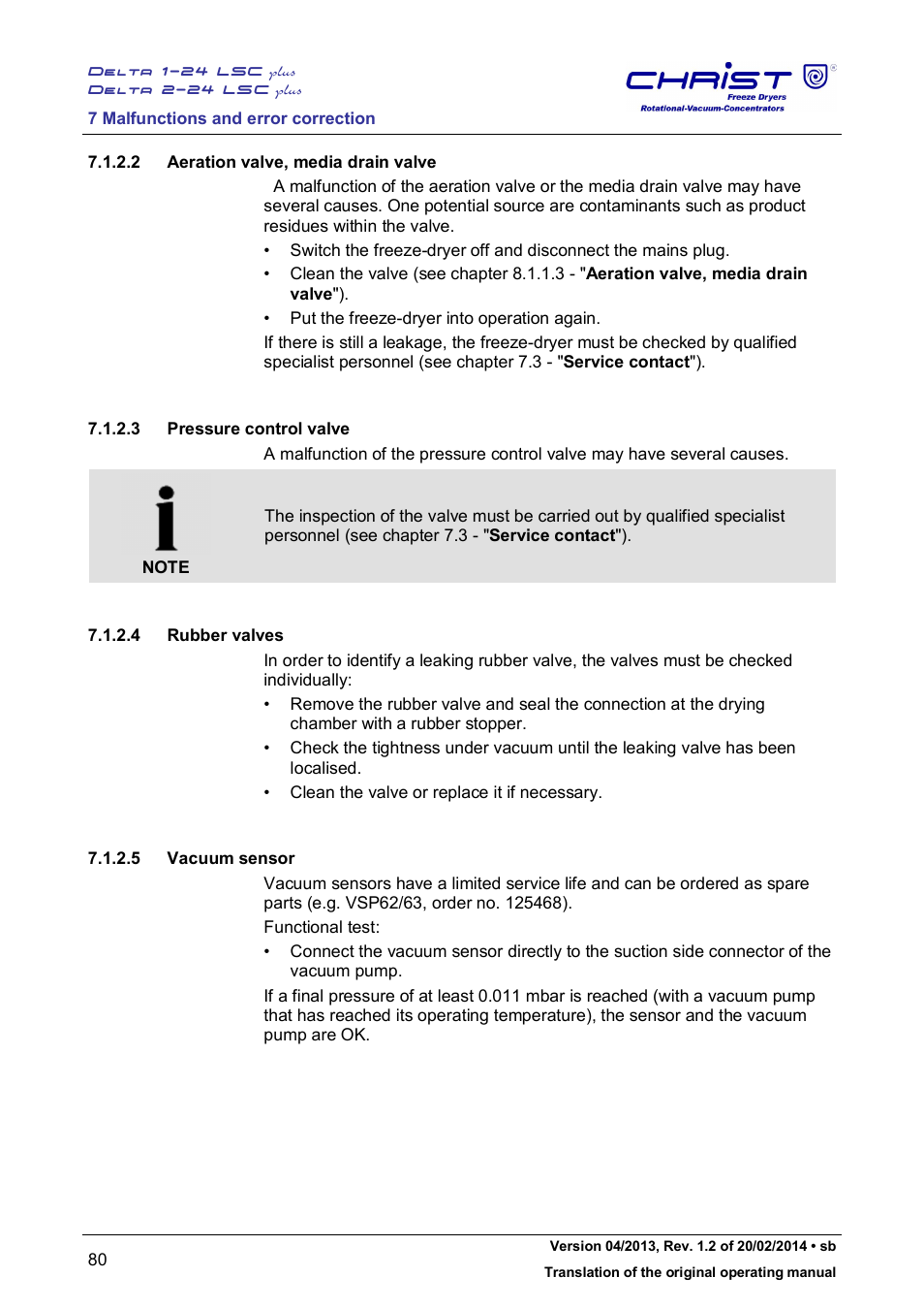 Martin Christ Delta 2-24 LSCplus User Manual | Page 80 / 127