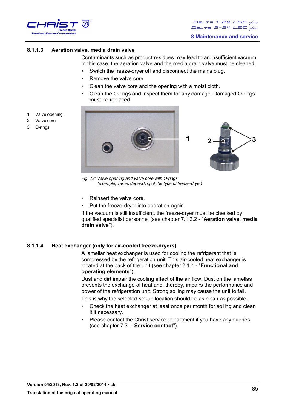 Martin Christ Delta 2-24 LSCplus User Manual | Page 85 / 127