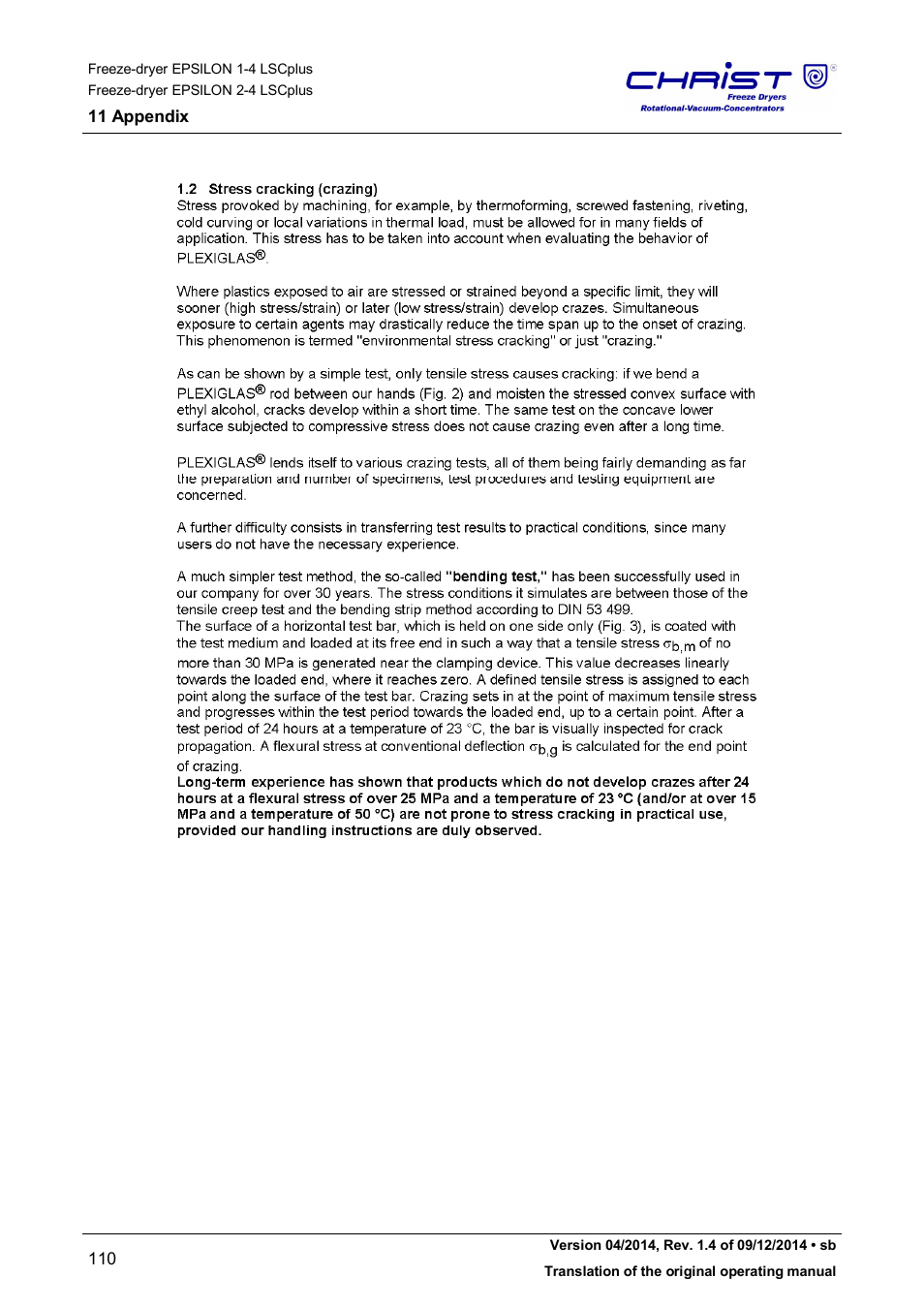 Martin Christ Epsilon 2-4 LSCplus User Manual | Page 110 / 131
