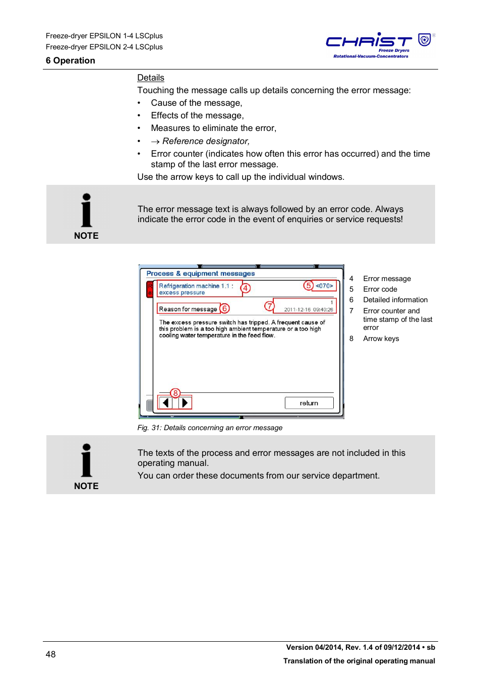 Martin Christ Epsilon 2-4 LSCplus User Manual | Page 48 / 131