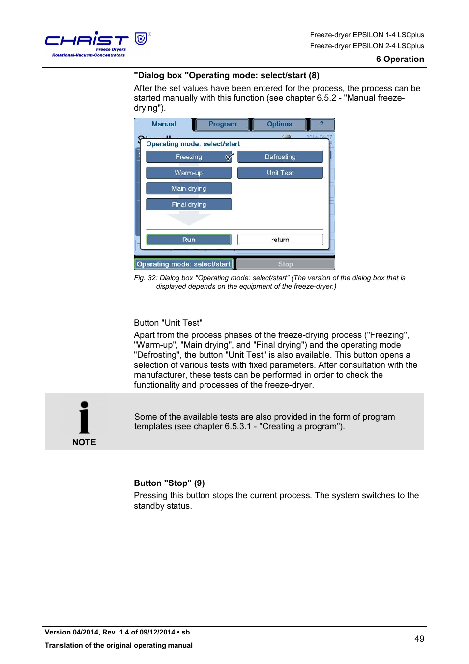 Martin Christ Epsilon 2-4 LSCplus User Manual | Page 49 / 131