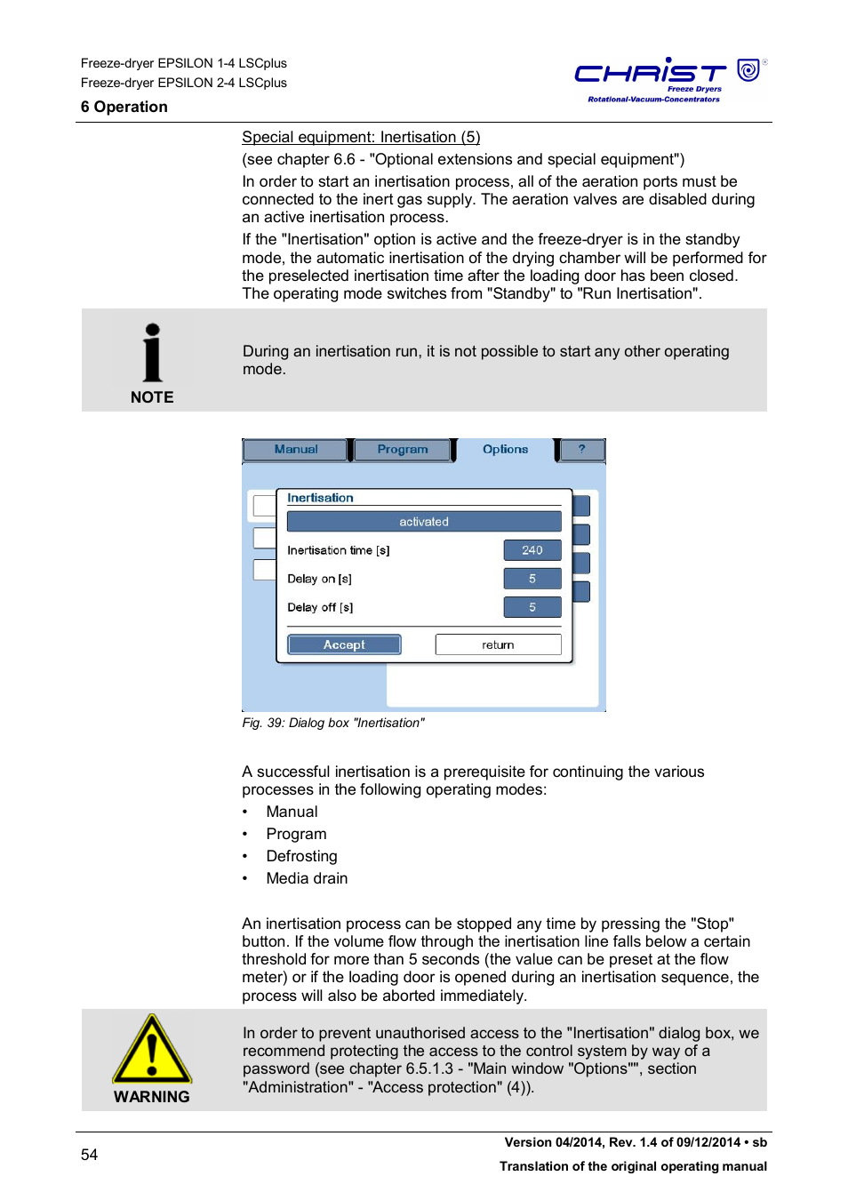 Martin Christ Epsilon 2-4 LSCplus User Manual | Page 54 / 131