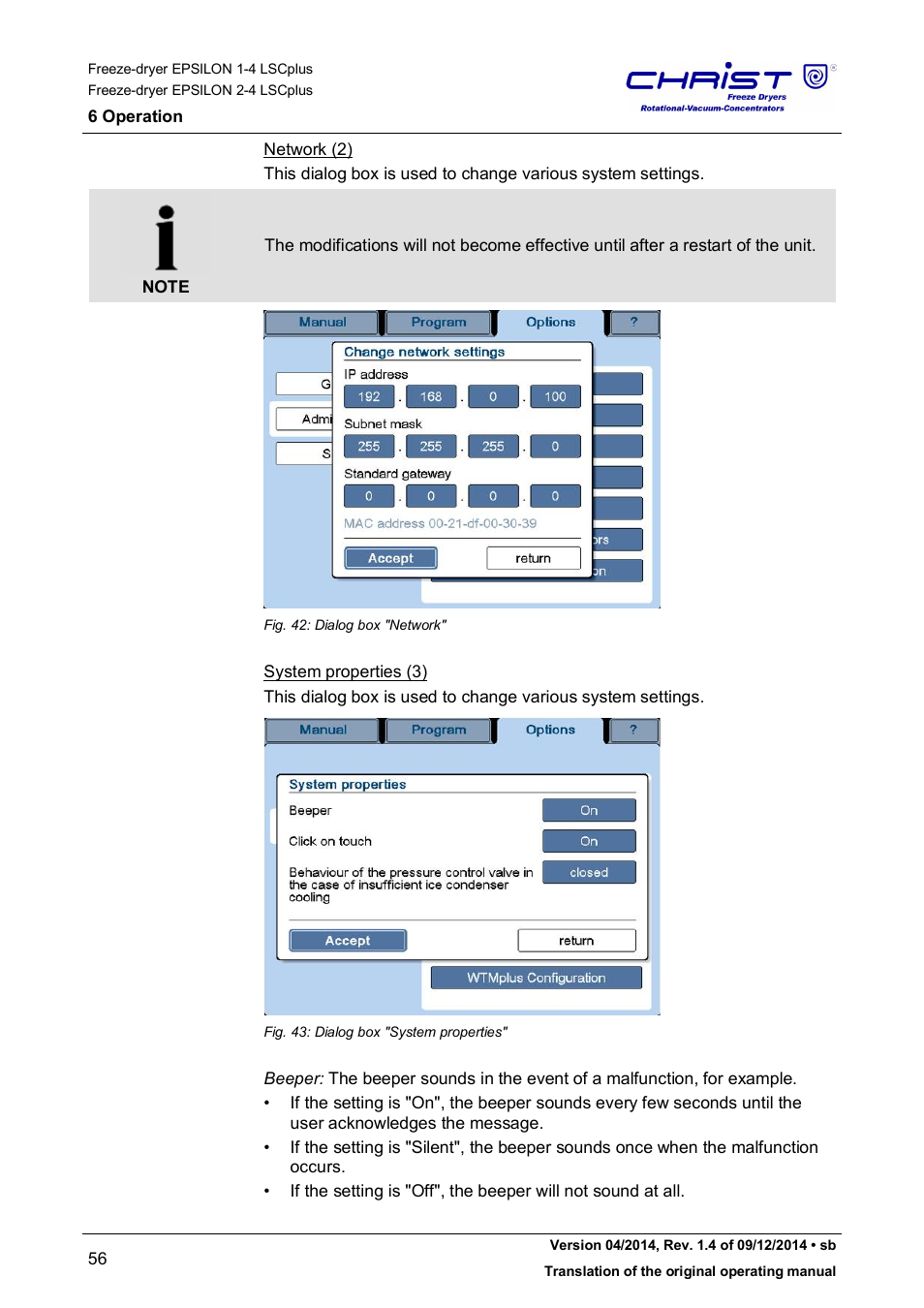 Martin Christ Epsilon 2-4 LSCplus User Manual | Page 56 / 131