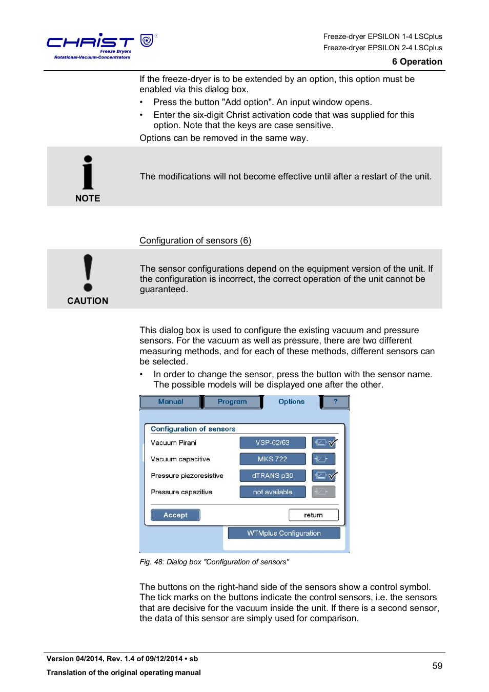 Martin Christ Epsilon 2-4 LSCplus User Manual | Page 59 / 131