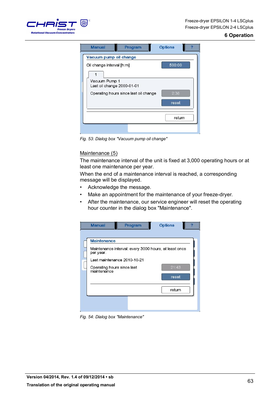 Martin Christ Epsilon 2-4 LSCplus User Manual | Page 63 / 131