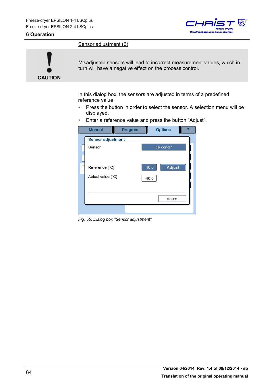 Martin Christ Epsilon 2-4 LSCplus User Manual | Page 64 / 131