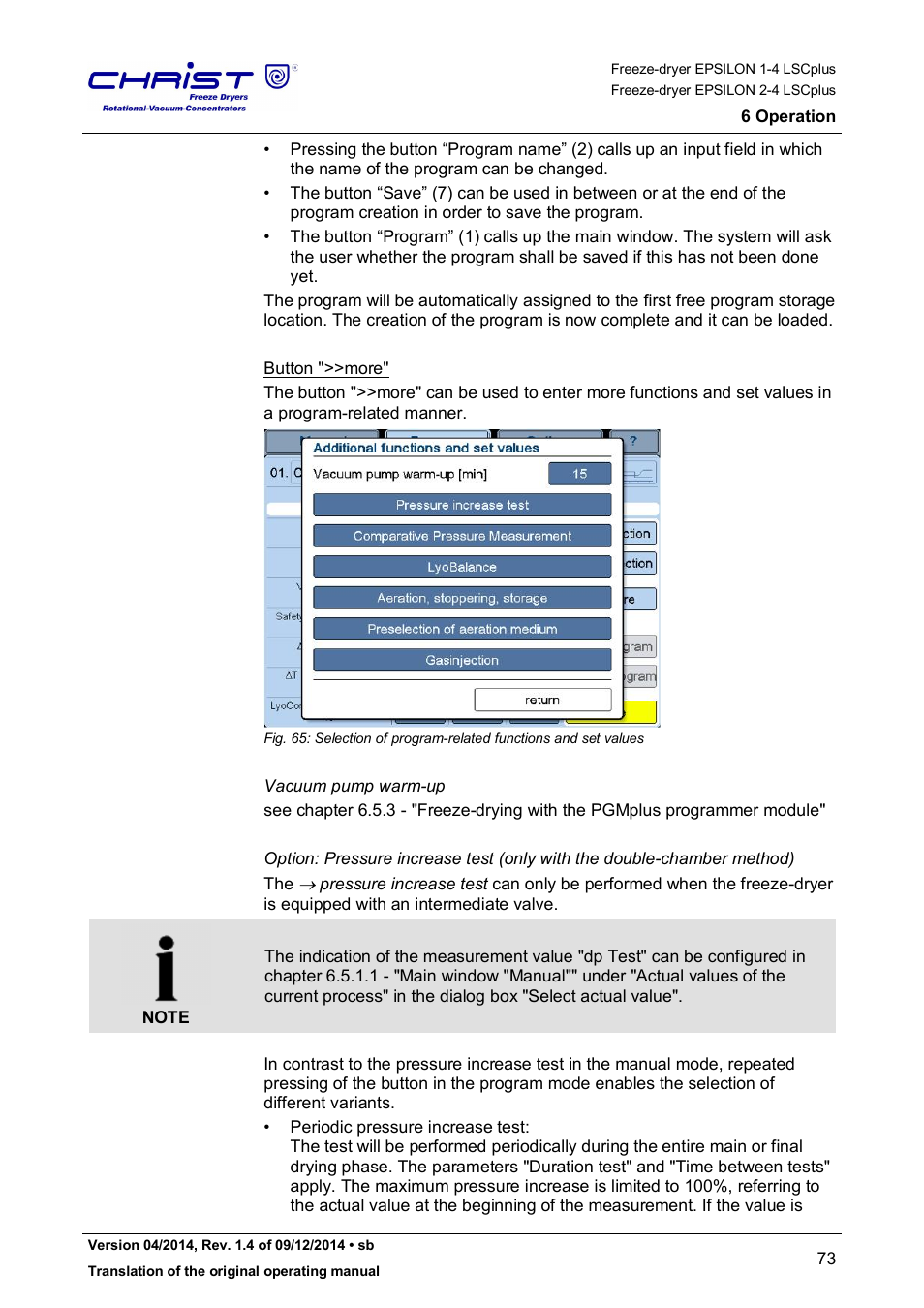 Martin Christ Epsilon 2-4 LSCplus User Manual | Page 73 / 131
