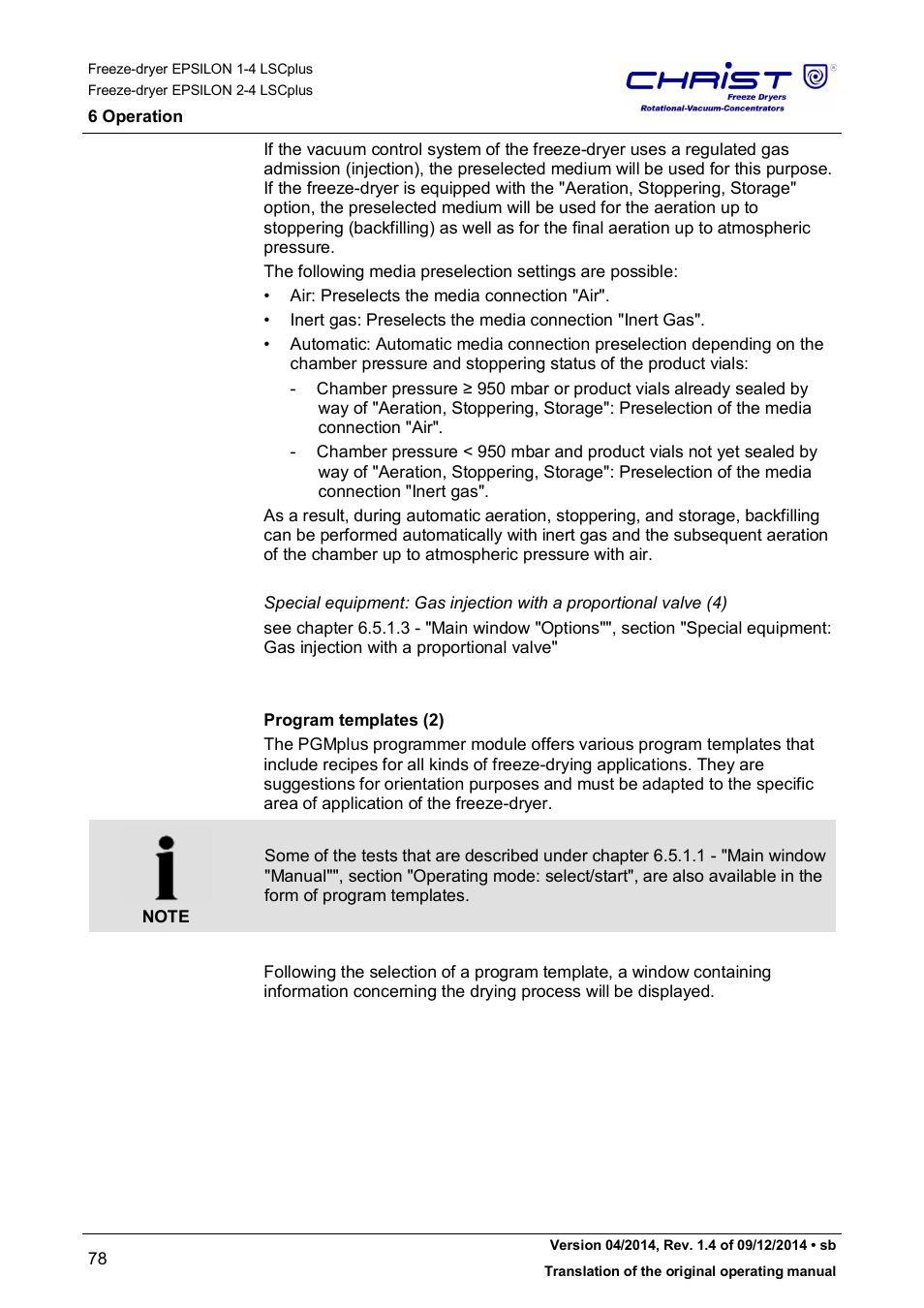 Martin Christ Epsilon 2-4 LSCplus User Manual | Page 78 / 131