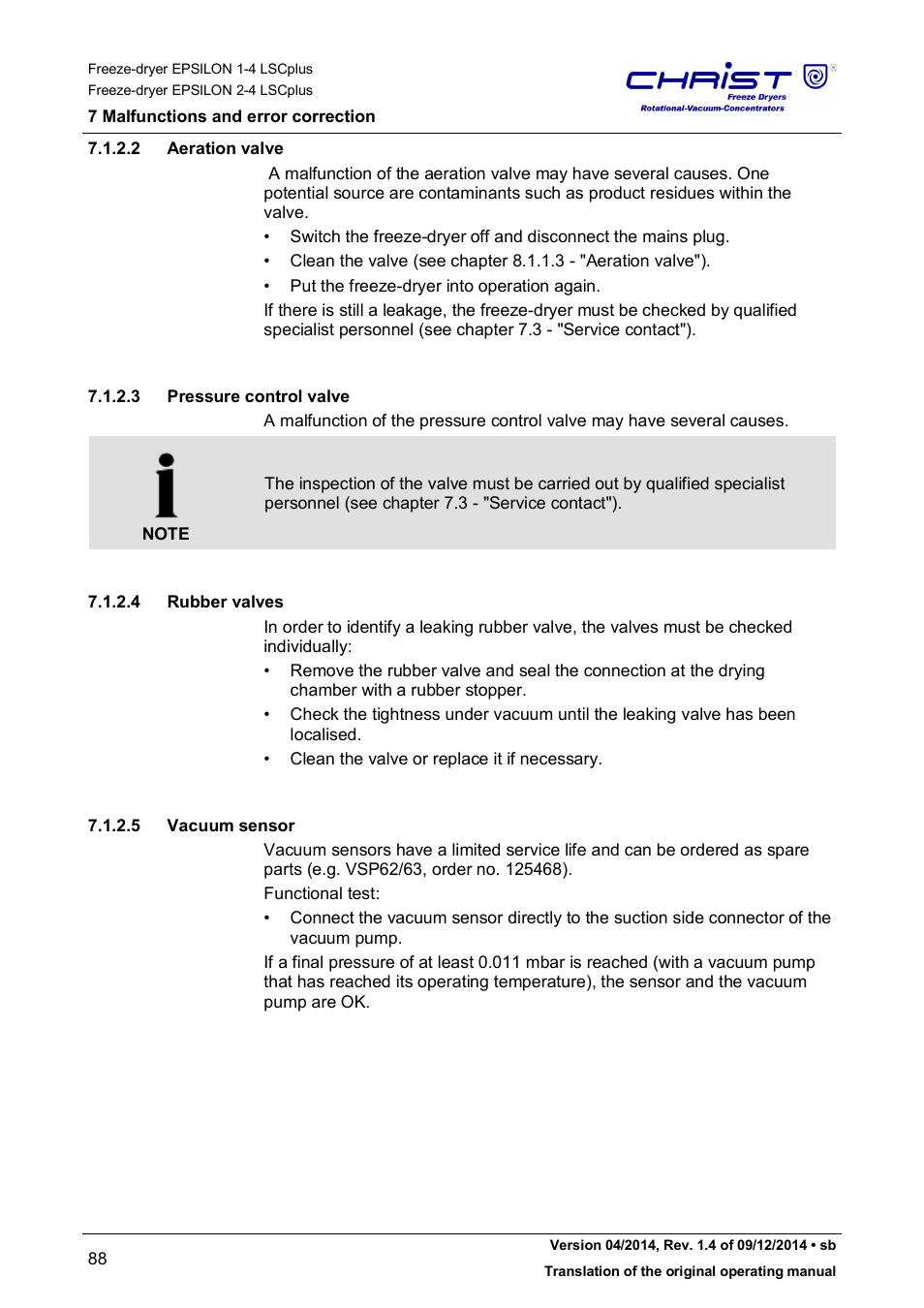 Martin Christ Epsilon 2-4 LSCplus User Manual | Page 88 / 131