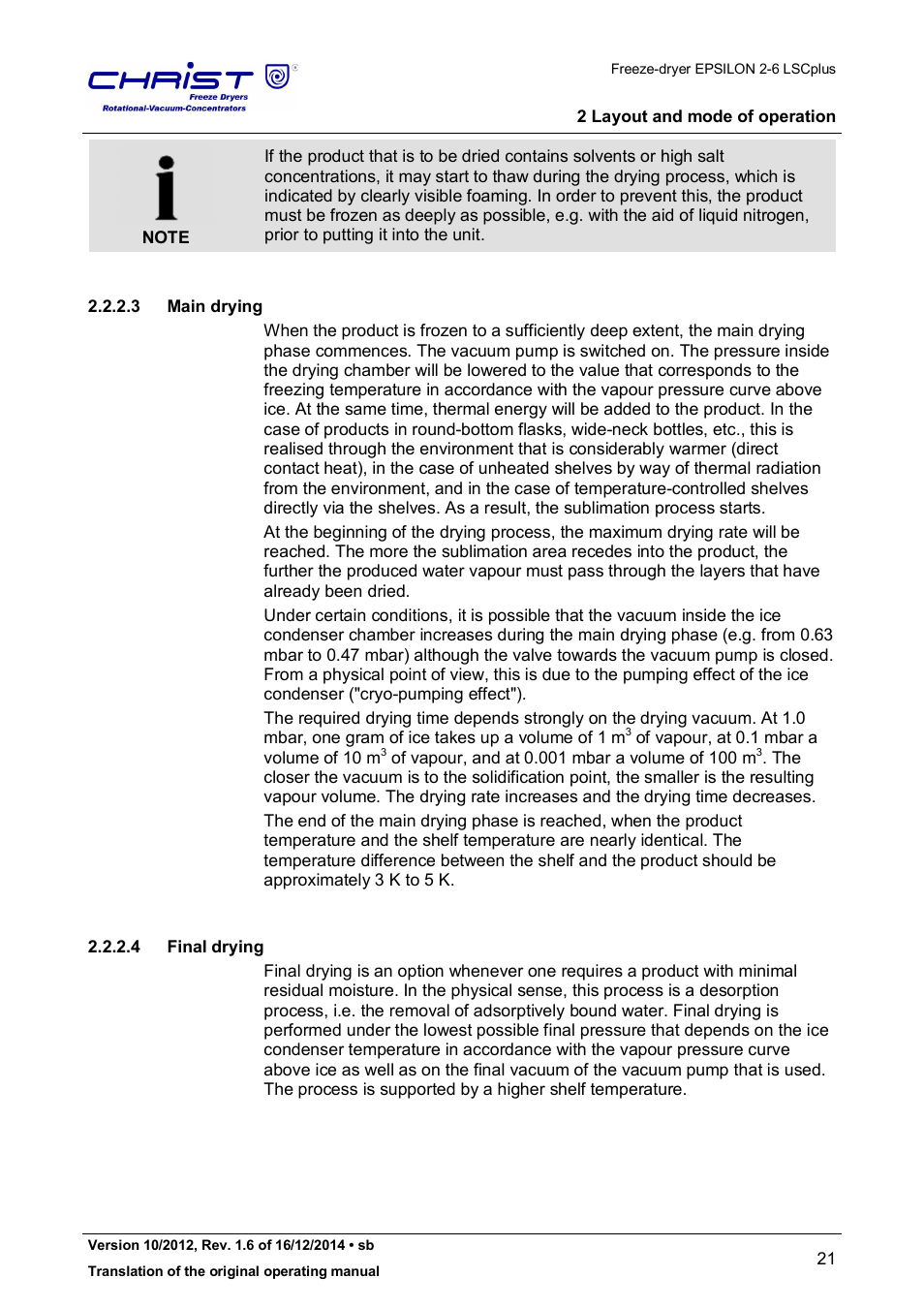 Martin Christ Epsilon 2-6D LSCplus User Manual | Page 21 / 135