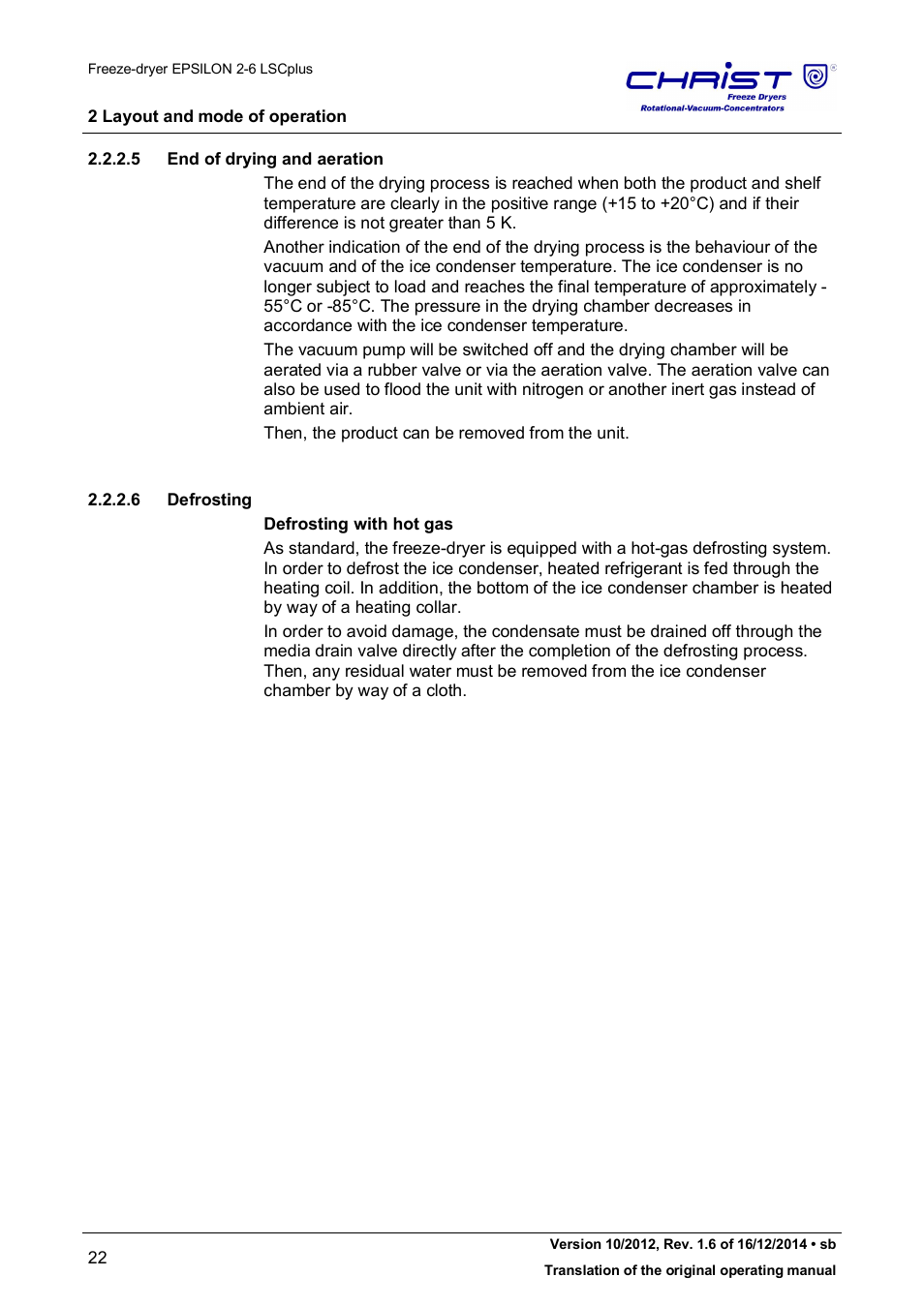 Martin Christ Epsilon 2-6D LSCplus User Manual | Page 22 / 135