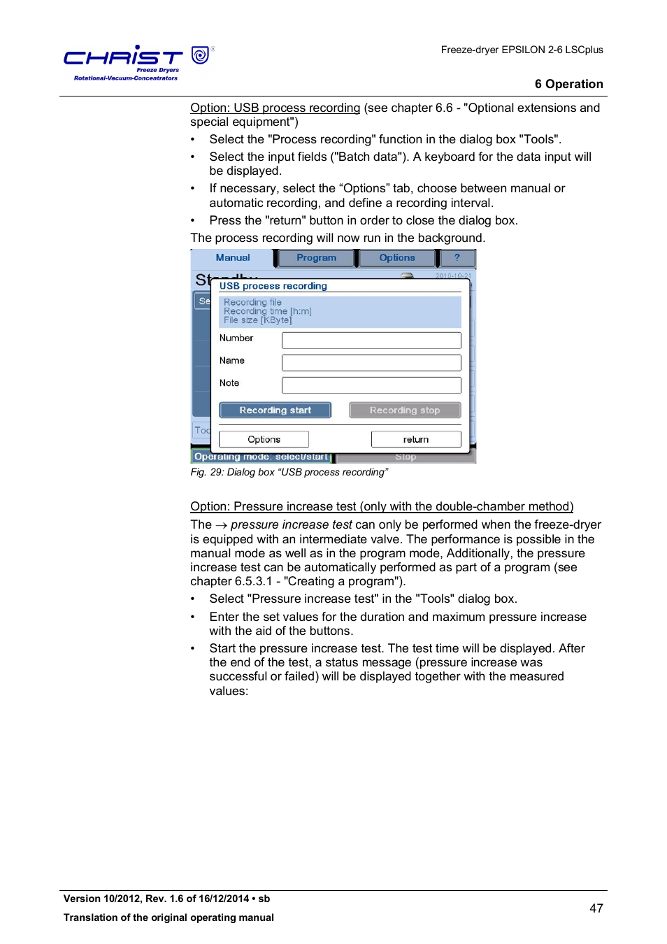 Martin Christ Epsilon 2-6D LSCplus User Manual | Page 47 / 135