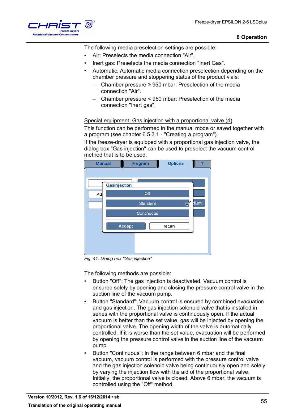 Martin Christ Epsilon 2-6D LSCplus User Manual | Page 55 / 135