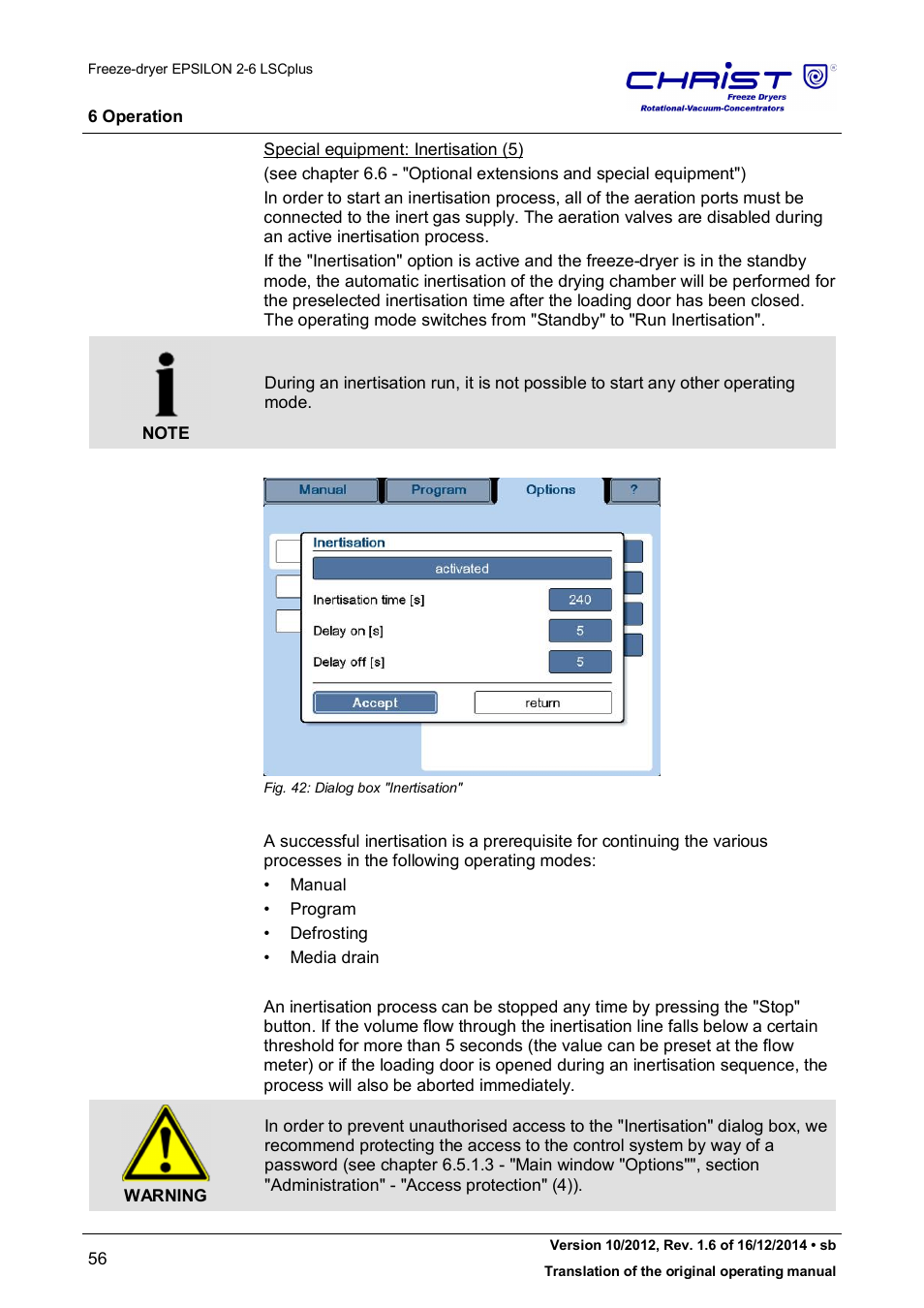 Martin Christ Epsilon 2-6D LSCplus User Manual | Page 56 / 135