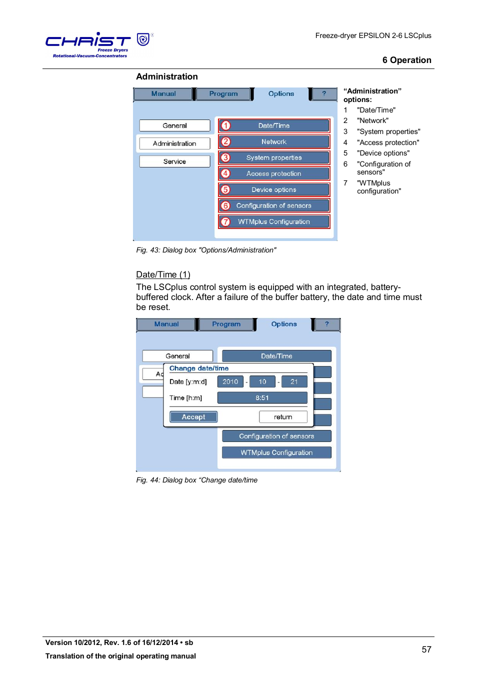 Martin Christ Epsilon 2-6D LSCplus User Manual | Page 57 / 135
