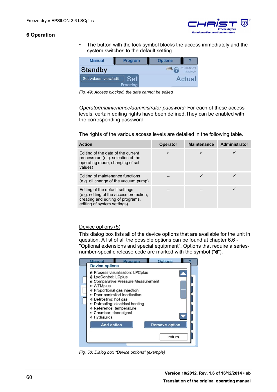Martin Christ Epsilon 2-6D LSCplus User Manual | Page 60 / 135