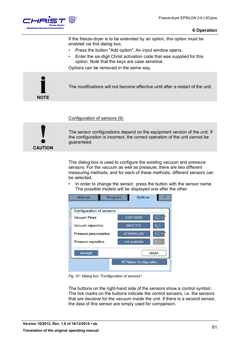 Martin Christ Epsilon 2-6D LSCplus User Manual | Page 61 / 135