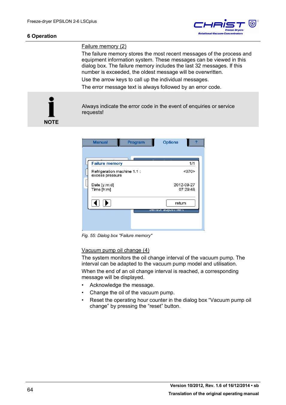 Martin Christ Epsilon 2-6D LSCplus User Manual | Page 64 / 135